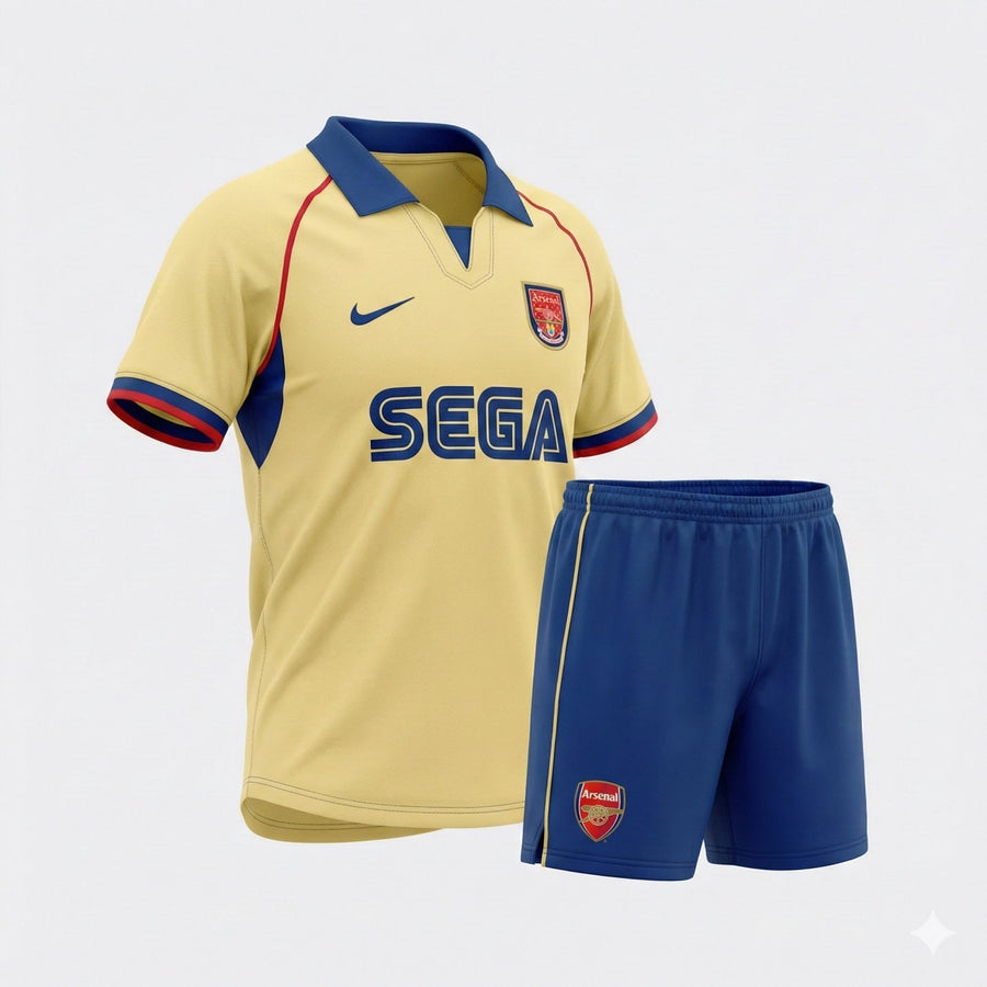 Arsenal Away 2000/2002 Kids Kit (Feels Like New) - Size 22