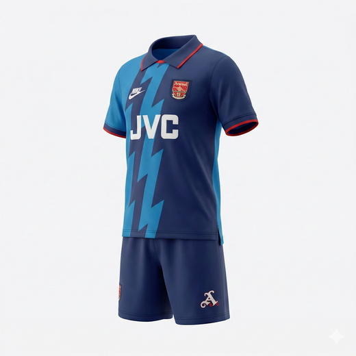 Arsenal Away 1995/1996 Kids Kit (Feels Like New) - Size 22