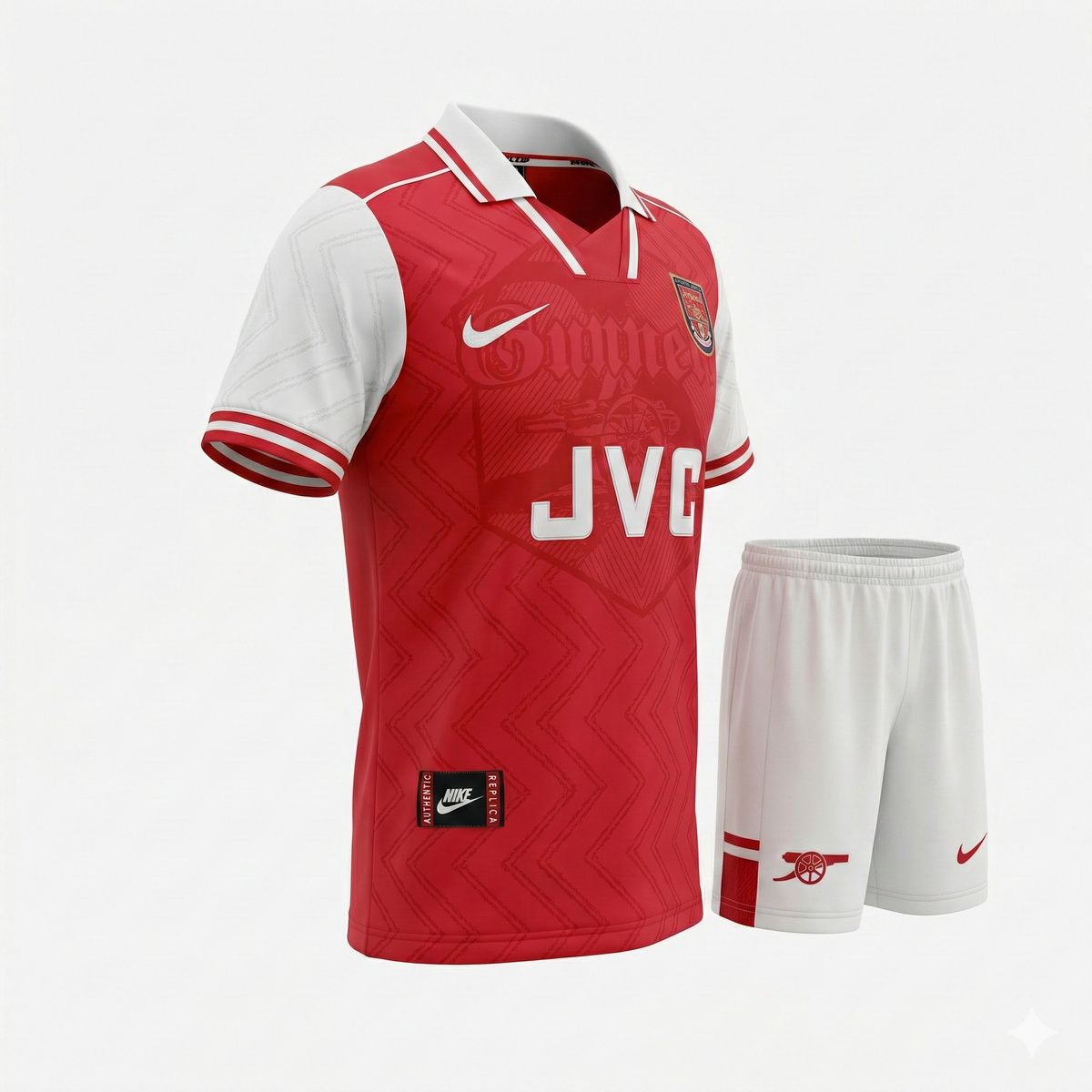 Arsenal Home 1996/1998 Kids Kit (Feels Like New) - Size 26