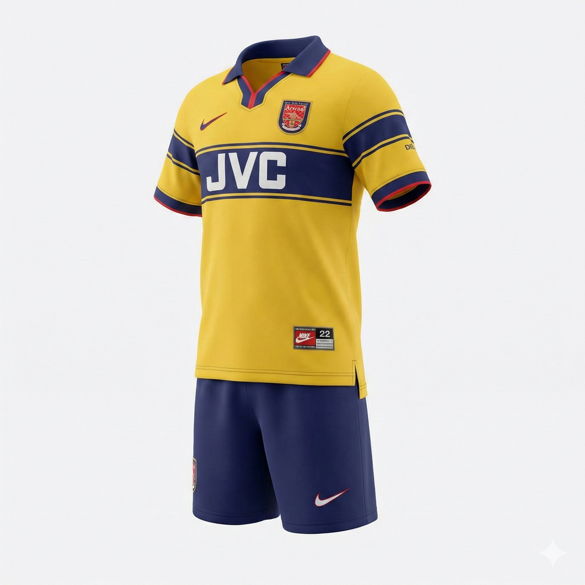 Arsenal Away 1997/1998 Kids Kit (Feels Like New) - Size 28