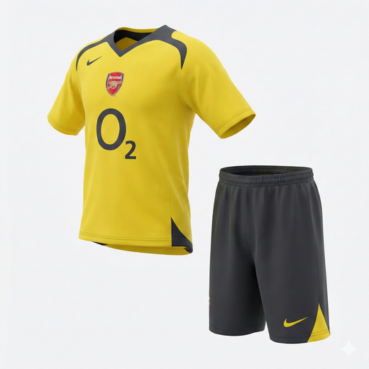 Arsenal Away 2005/2006 Kids Kit (Feels Like New) - Size 28