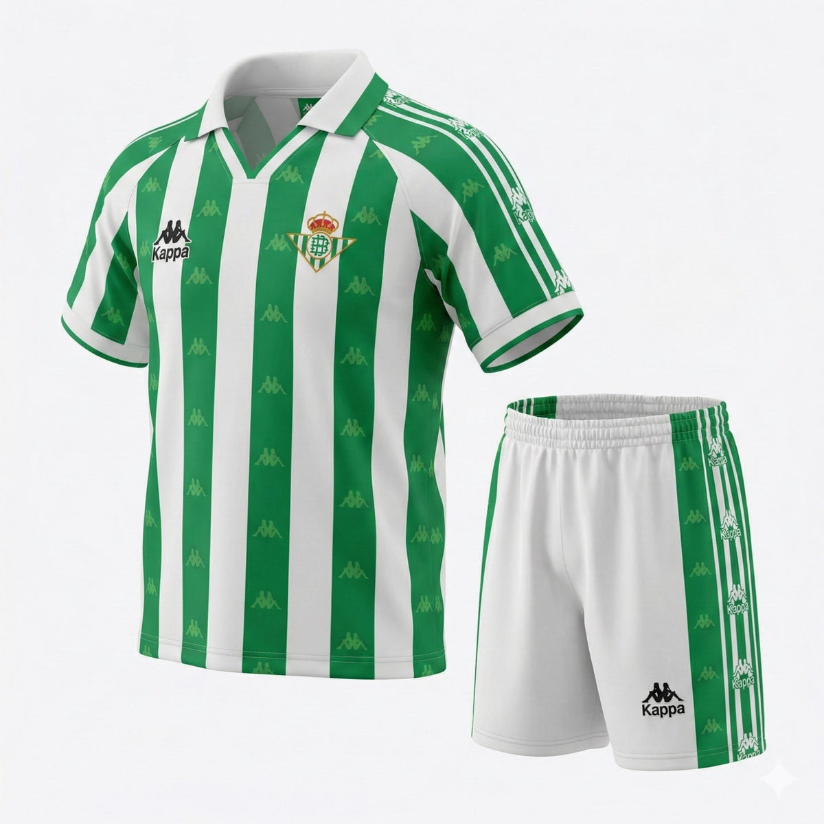 Real Betis Home 1995/1997 Kids Kit (Feels Like New) - Size 24