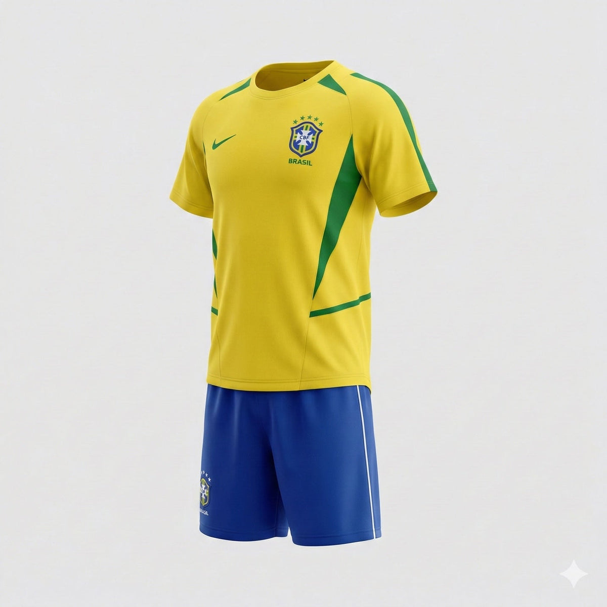 Brazil Home 2002 Kids Kit (Feels Like New) - Size 18