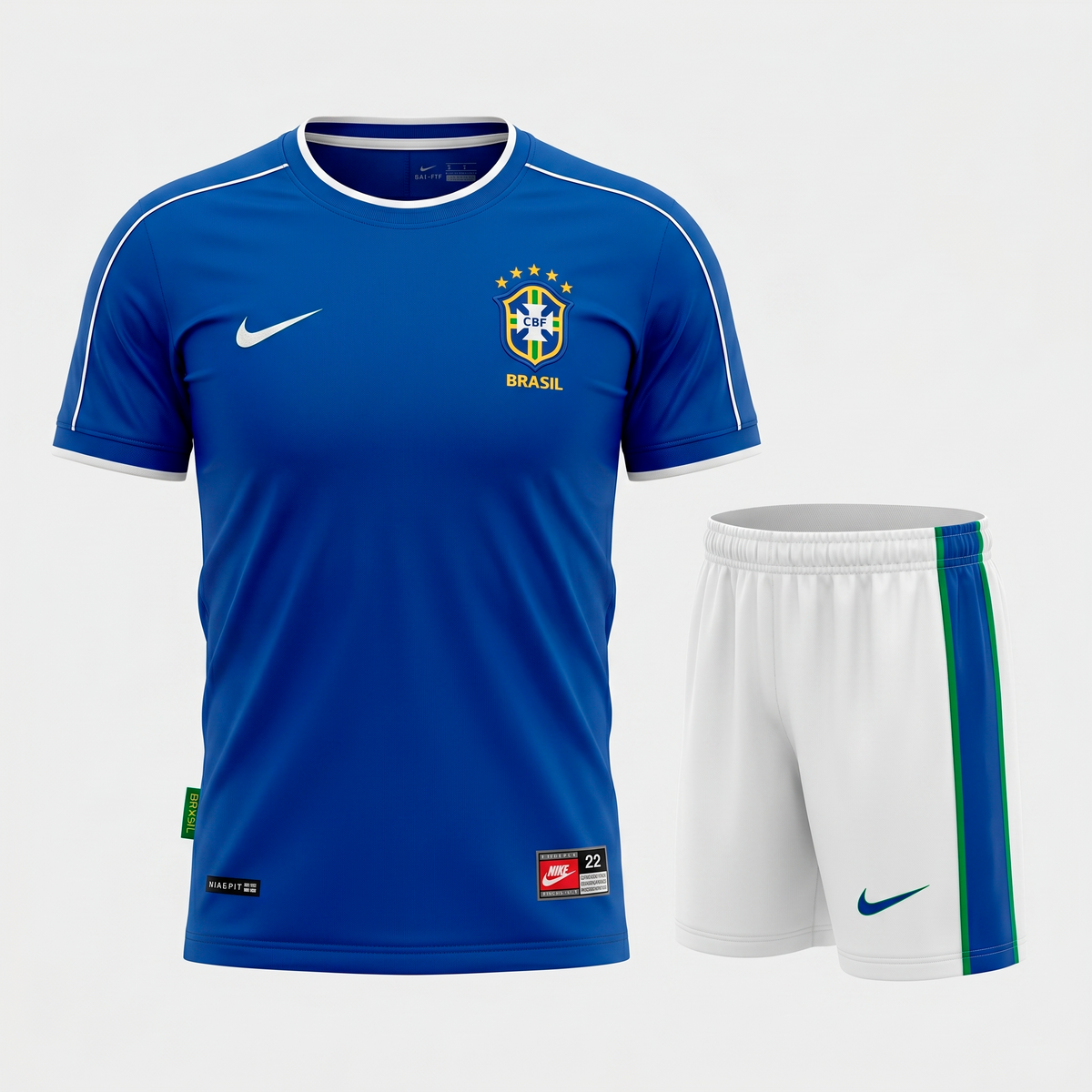 Brazil Away 1998 Kids Kit (Feels Like New) - Size 24