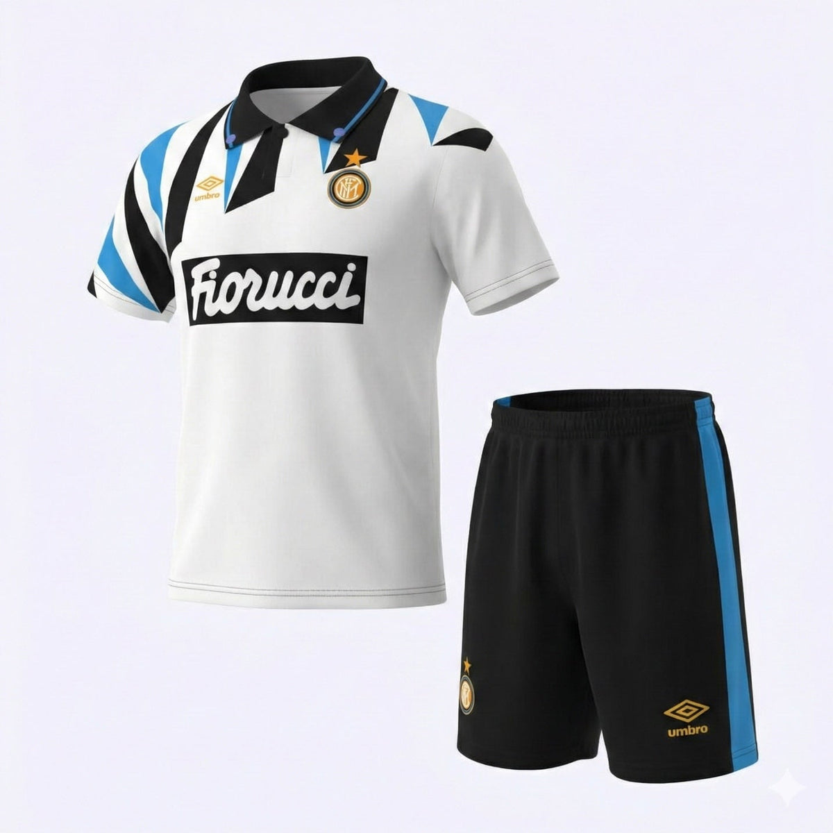 Inter Milan Away 1992/1994 Kids Kit (Feels Like New) - Size 28