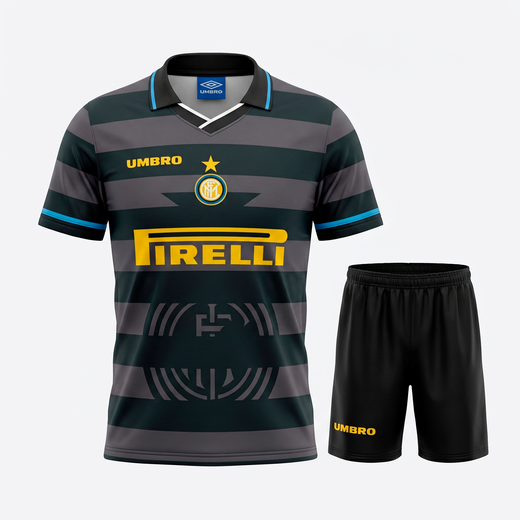 Inter Milan Away 1997/1998 Kids Kit (Feels Like New) - Size 28