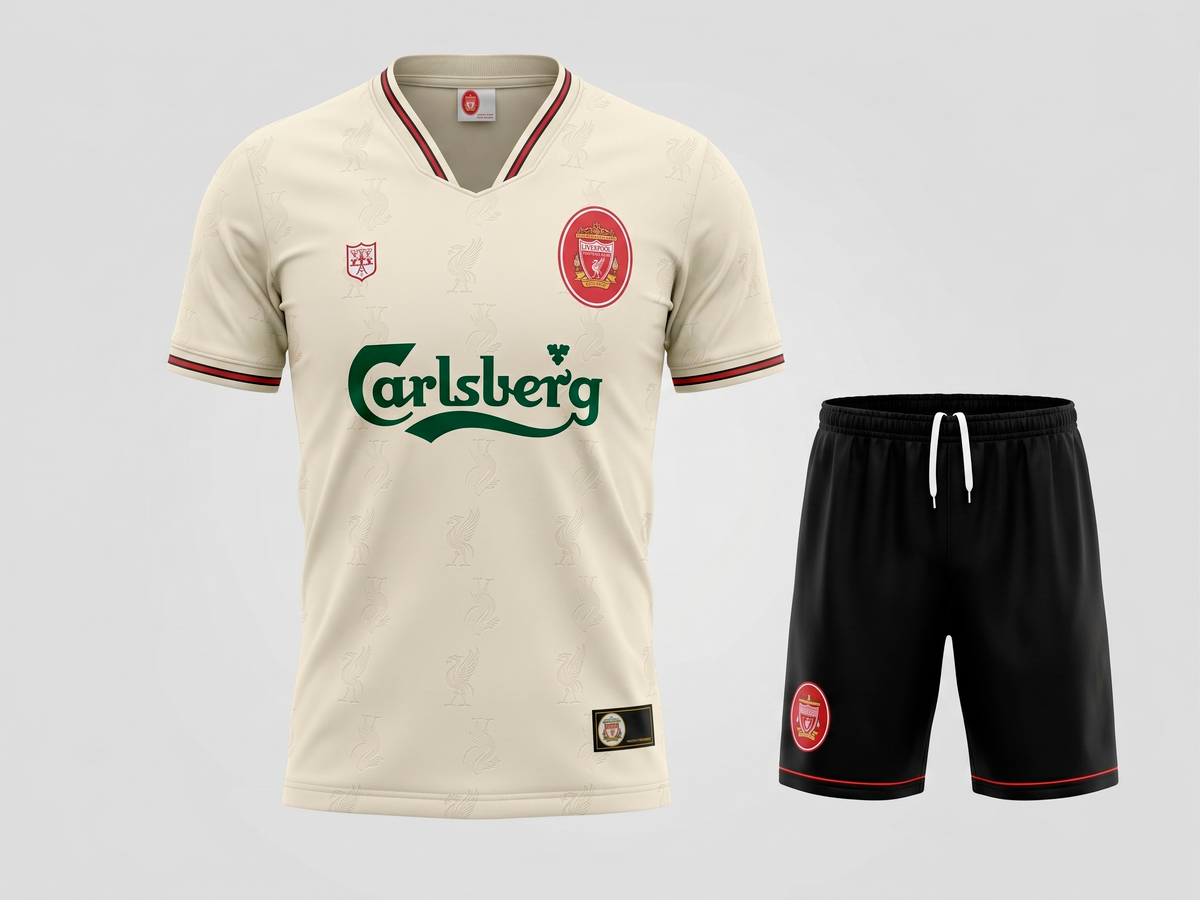 Liverpool Away 1996/1997 Kids Kit (Feels Like New) - Size 28