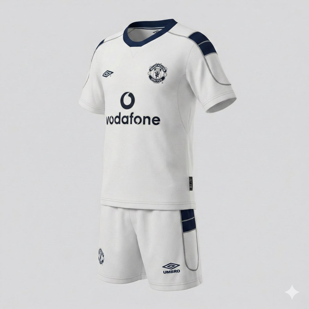Manchester United Away 2000/2001 Kids Kit (Feels Like New) - Size 26