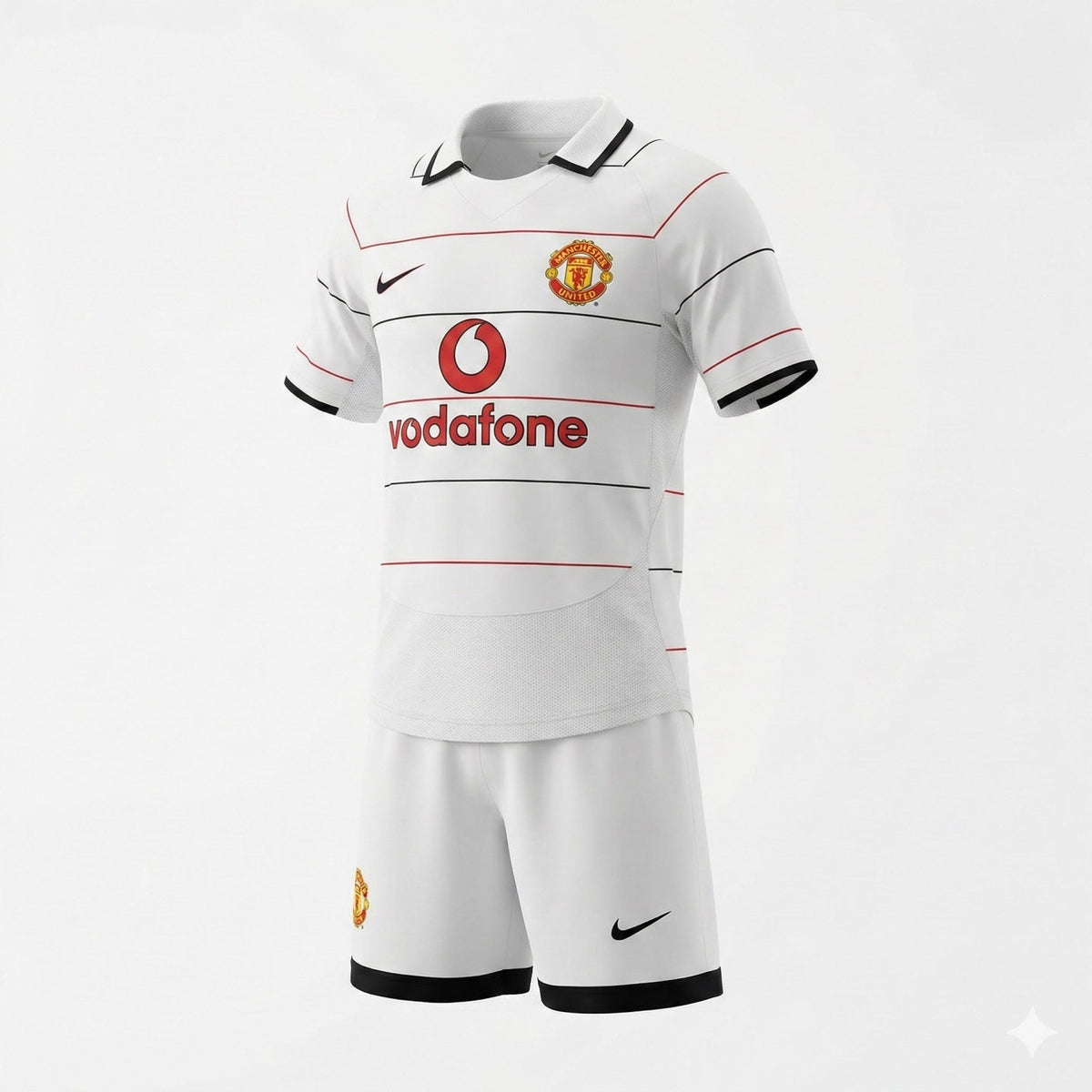 Manchester United Away 2003/2005 Kids Kit (Feels Like New) - Size 26