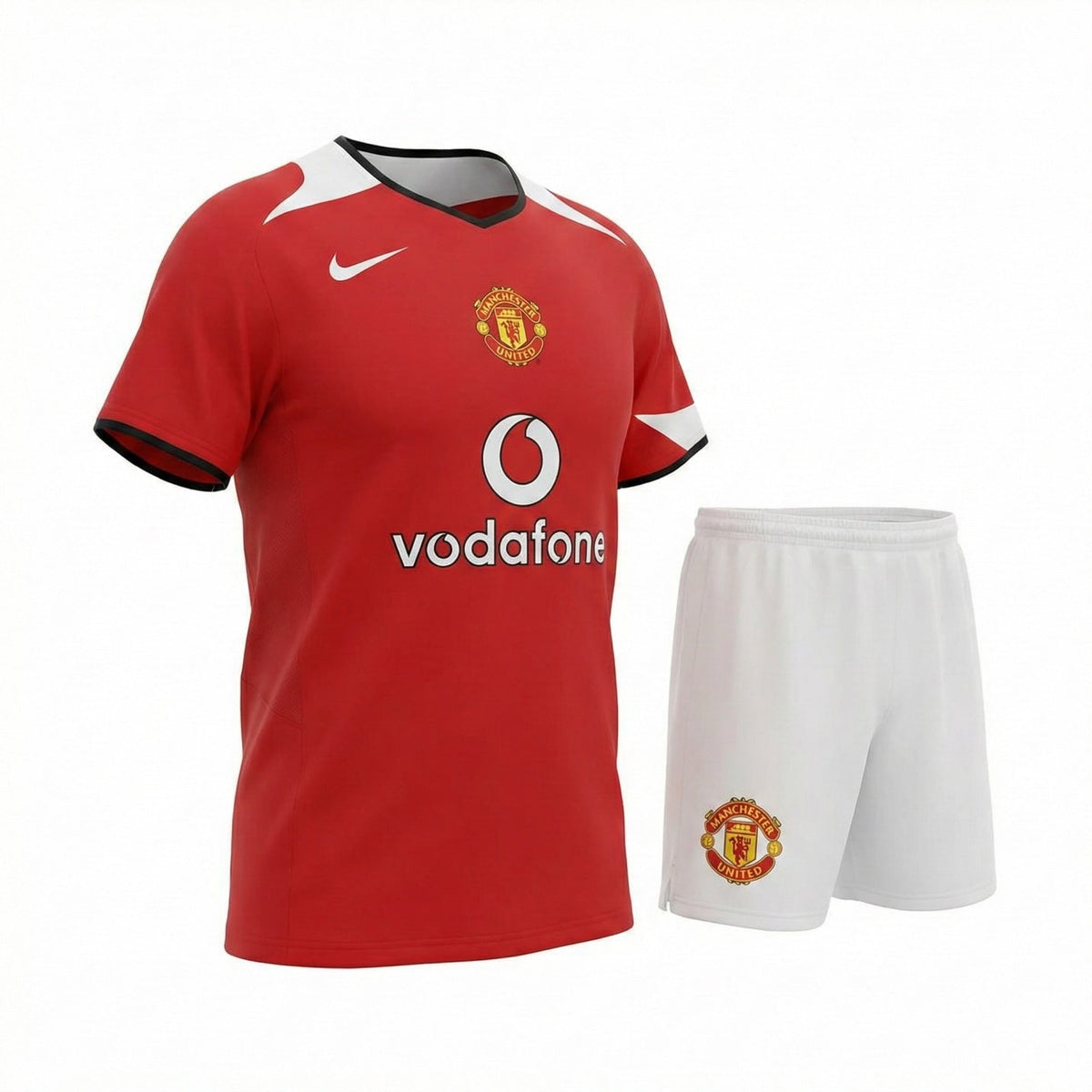 Manchester United Home 2004/2006 Kids Kit (Feels Like New) - Size 28