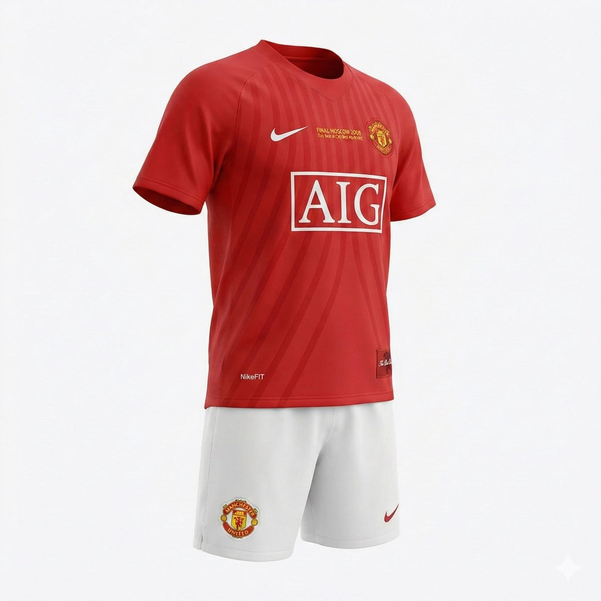 Manchester United Home 2007/2008 Kids Kit (New) - Size 22