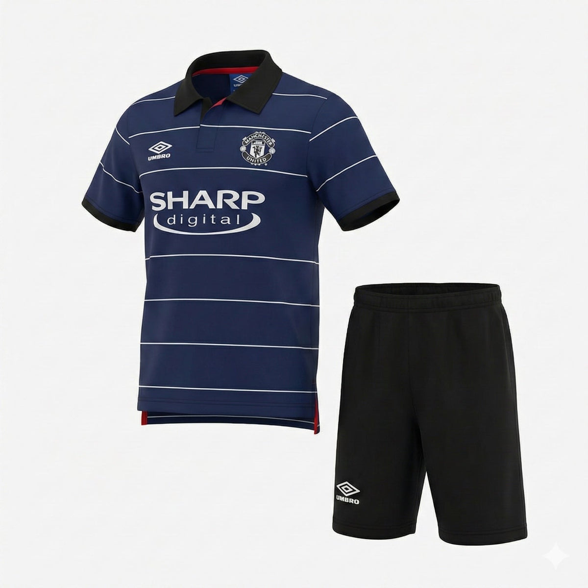 Manchester United Away 1999/2000 Kids Kit (Feels Like New) - Size 18