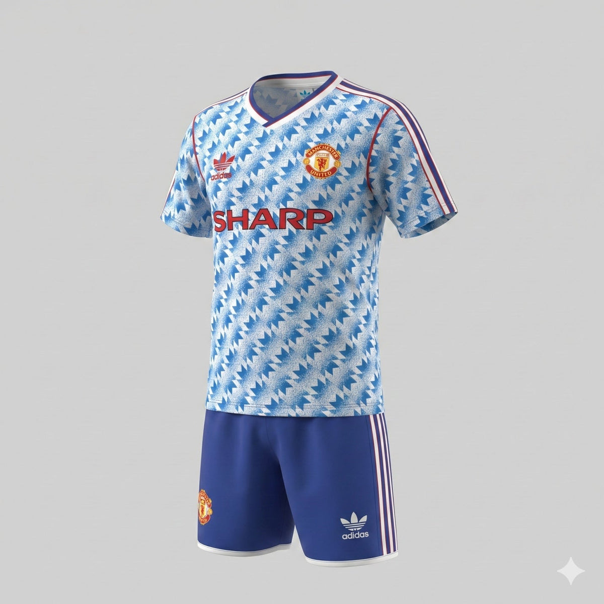 Manchester United Away 1990/1992 Kids Kit (Feels Like New) - Size 28