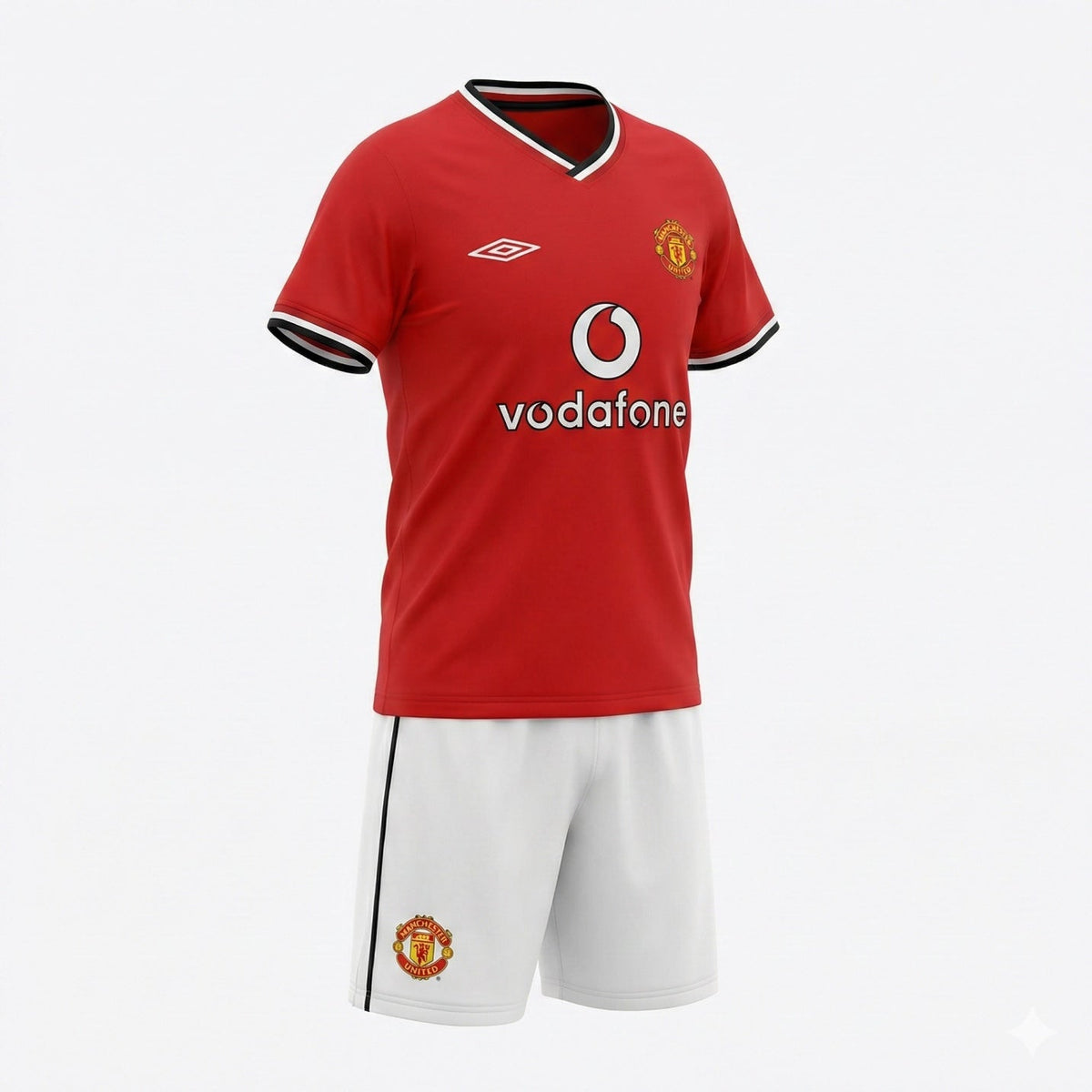 Manchester United Home 2000/2002 Kids Kit (Feels Like New) - Size 28
