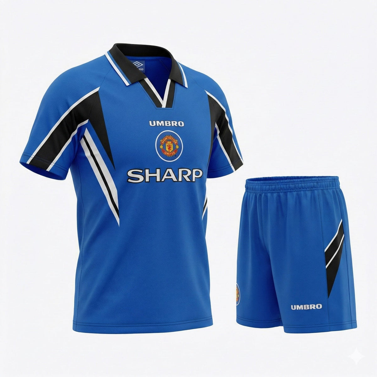 Manchester United Away 1996/1998 Kids Kit (Feels Like New) - Size 28