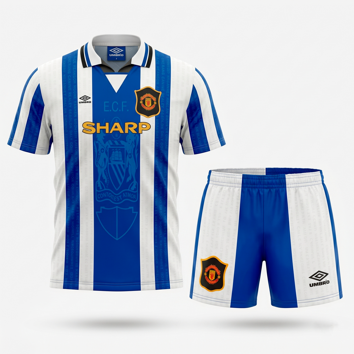 Manchester United Away 1994/1996 Kids Kit (Feels Like New) - Size 28