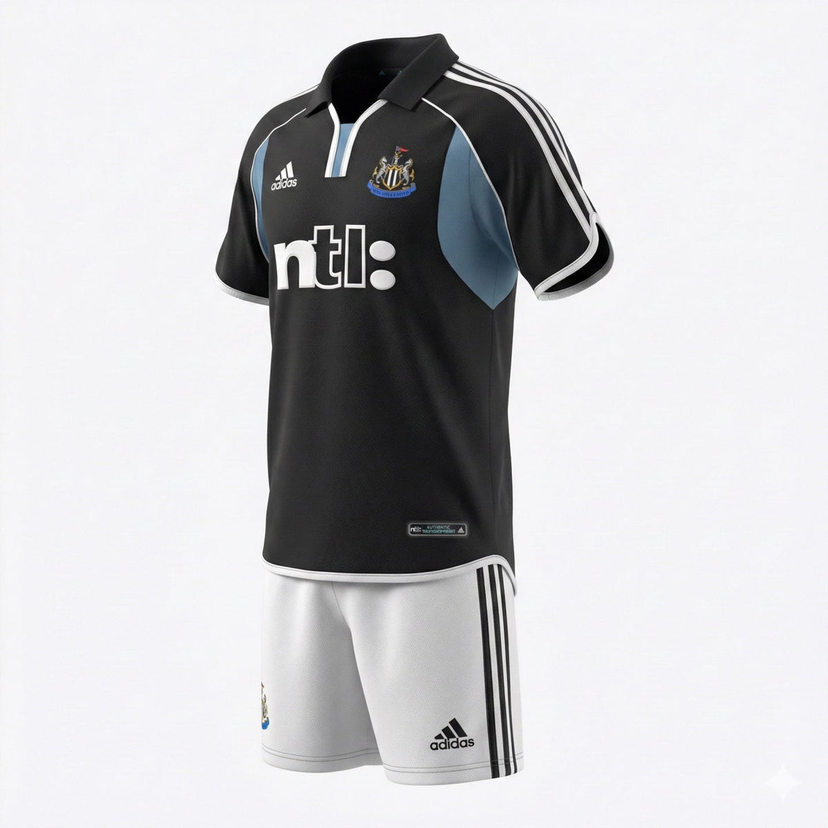 Newcastle United Away 2000/2001 Kids Kit (Feels Like New) - Size 24