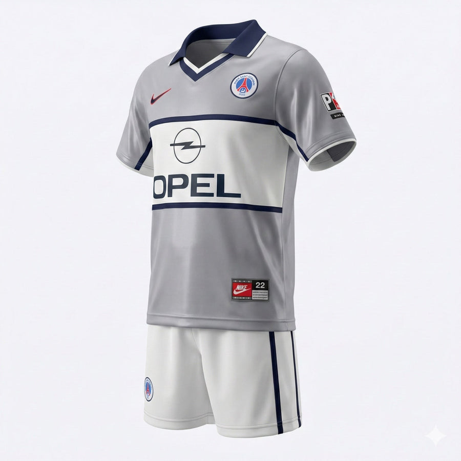 Paris Saint-Germain Away 2000/2001 Kids Kit (Feels Like New) - Size 18