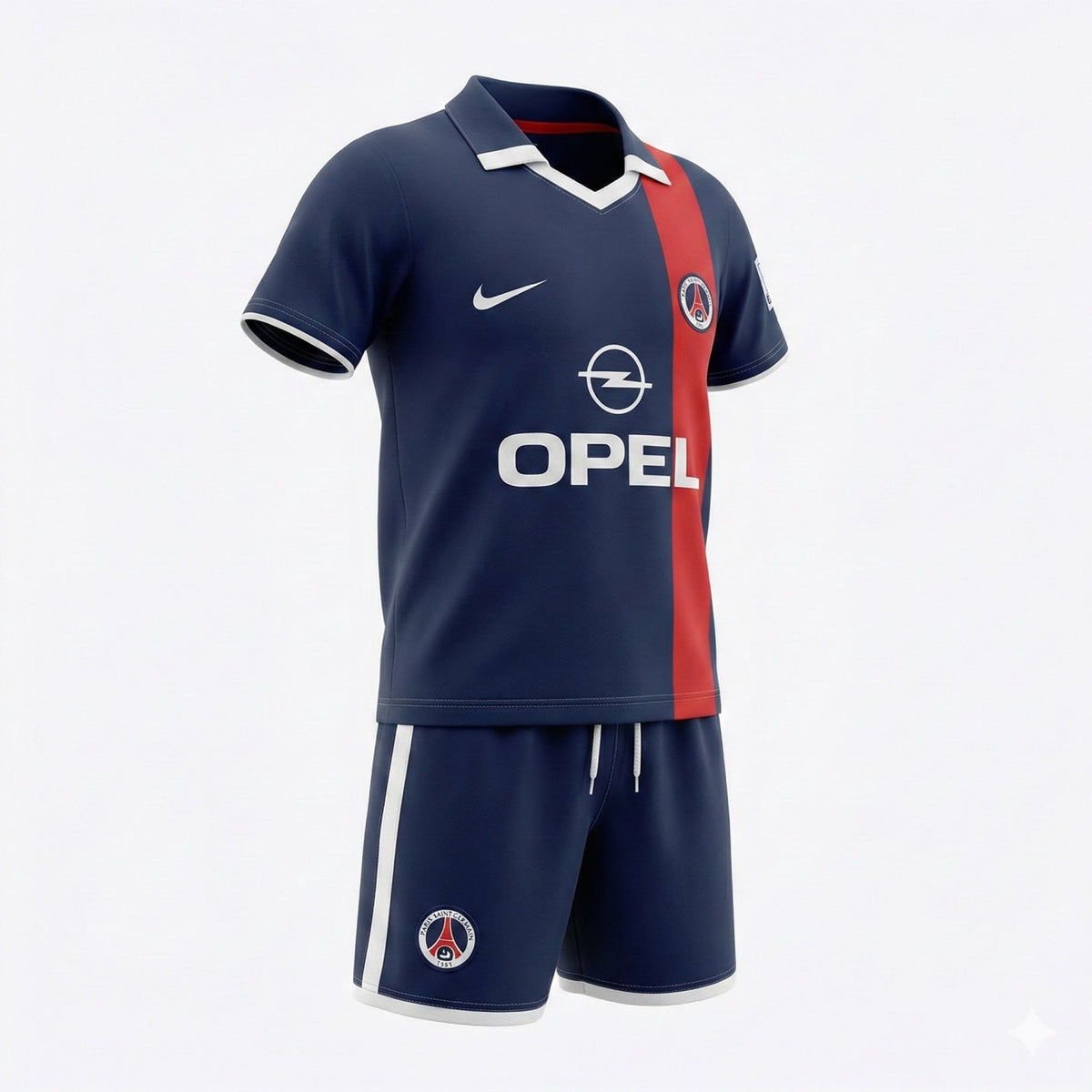 Paris Saint-Germain Home 2001/2002 Kids Kit (Feels Like New) - Size 26