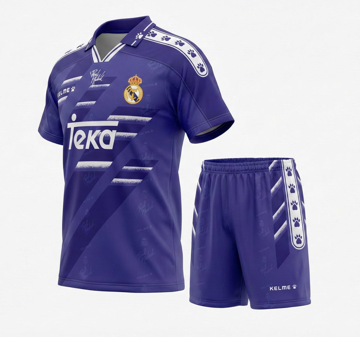 Real Madrid Away 1994/1996 Kids Kit (Feels Like New) - Size 16