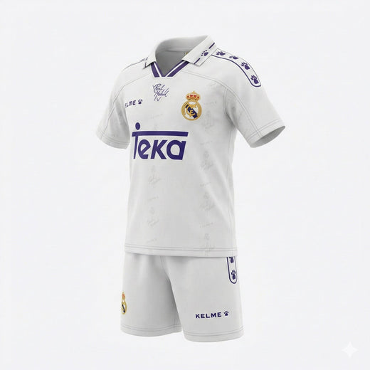 Real Madrid Home 1994/1996 Kids Kit (Feels Like New) - Size 20