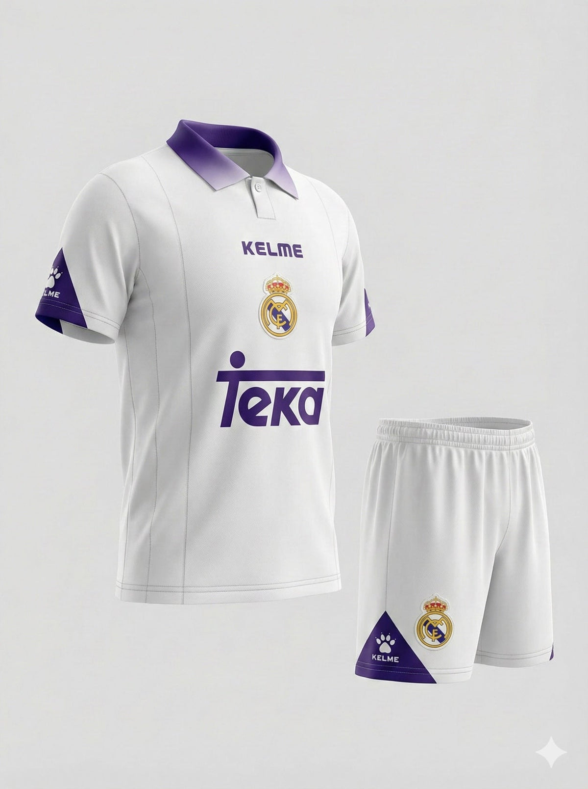 Real Madrid Home 1997/1998 Kids Kit (Feels Like New) - Size 18