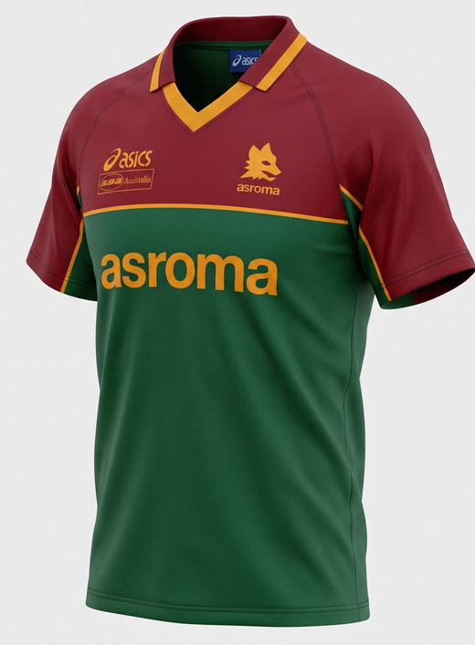 Roma Burgundy Green Yellow Tracksuit 1995/96 - Size S