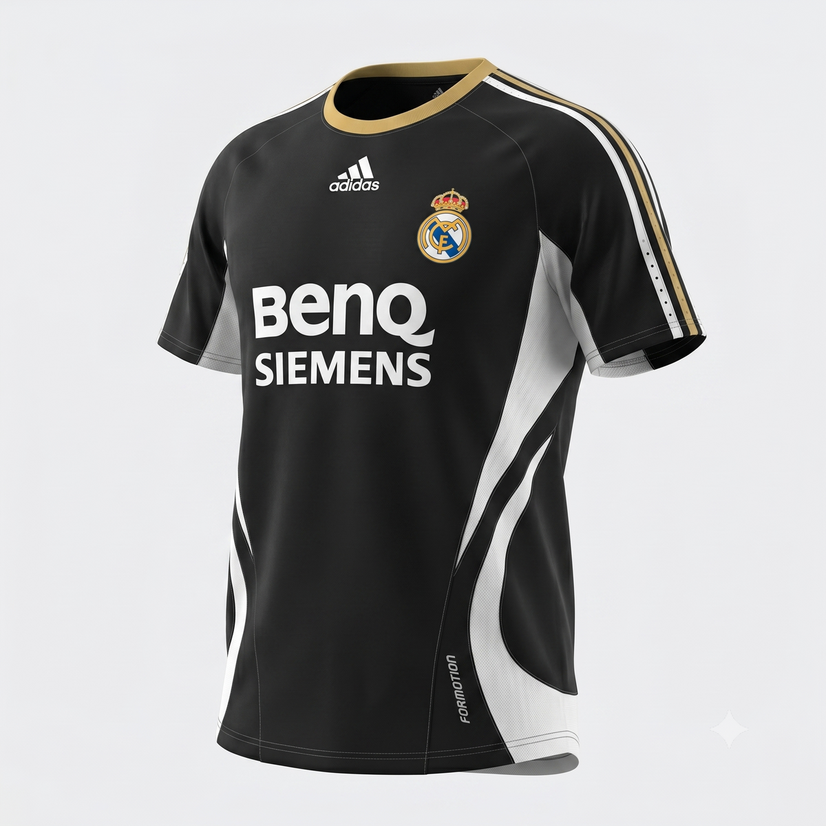 Real Madrid White Black Tracksuit 2006/07 - Size M
