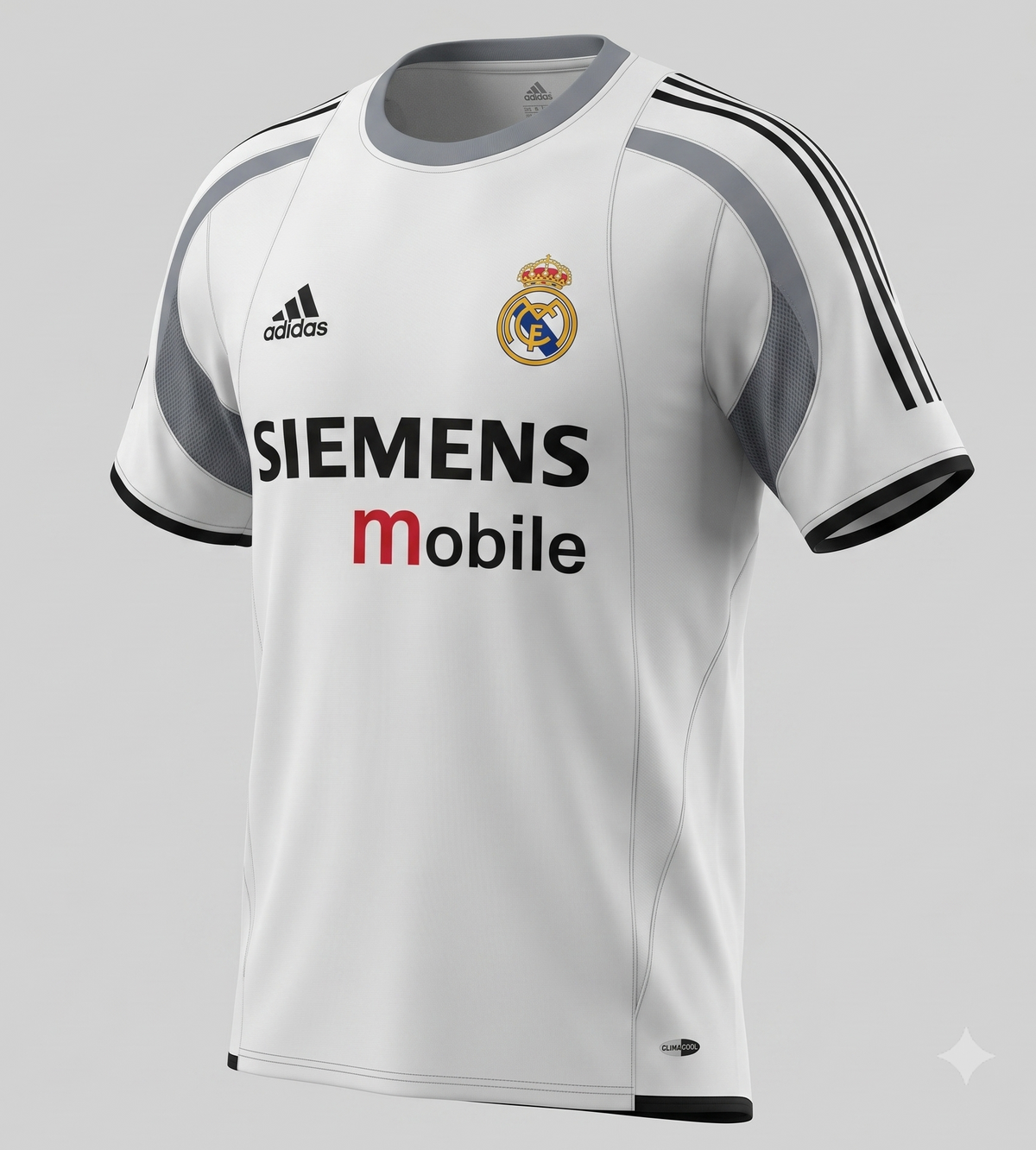 Real Madrid White Black Tracksuit 2008/09 - Size XL
