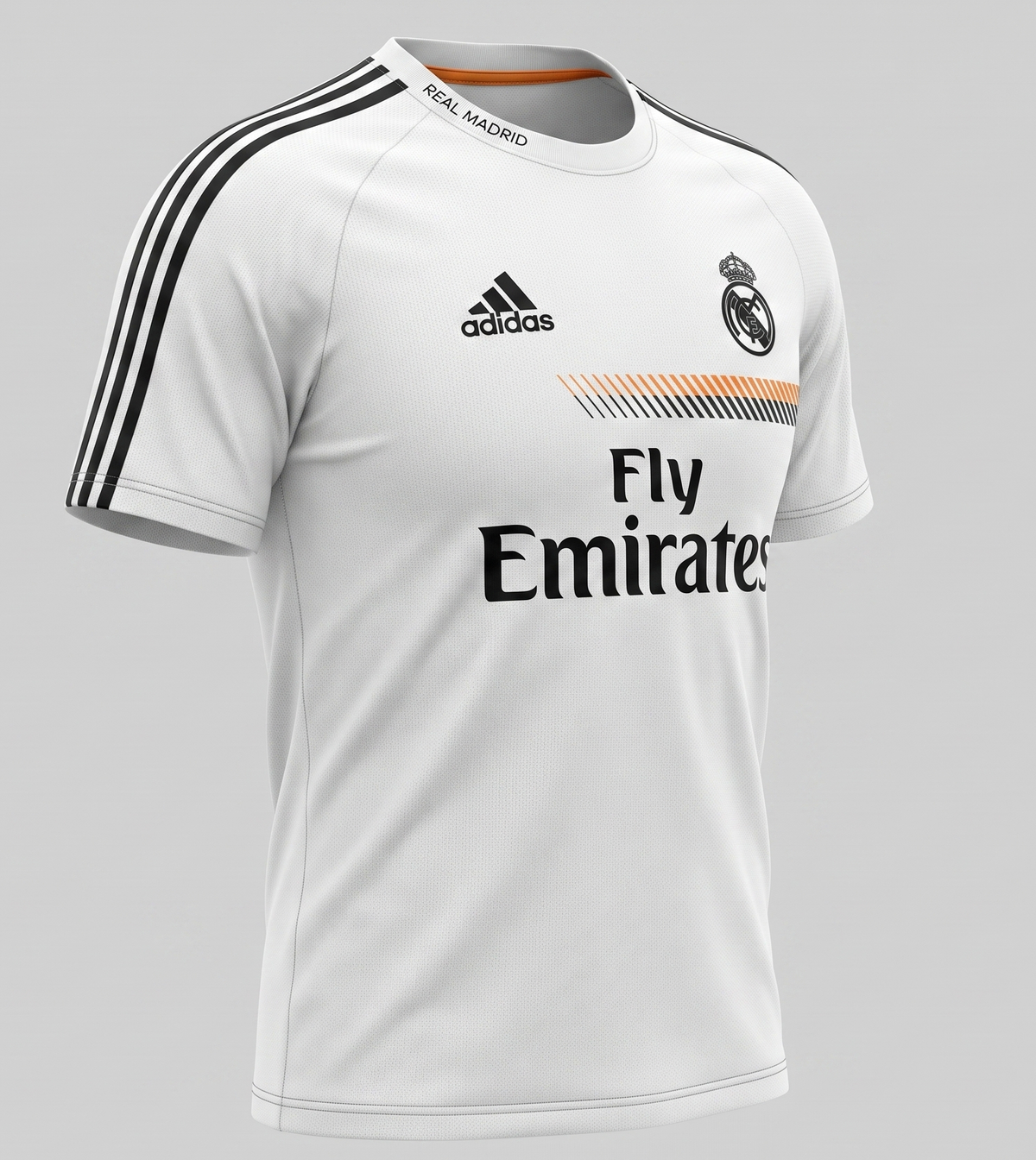 Real Madrid White Black Tracksuit 2013/14 - Size S