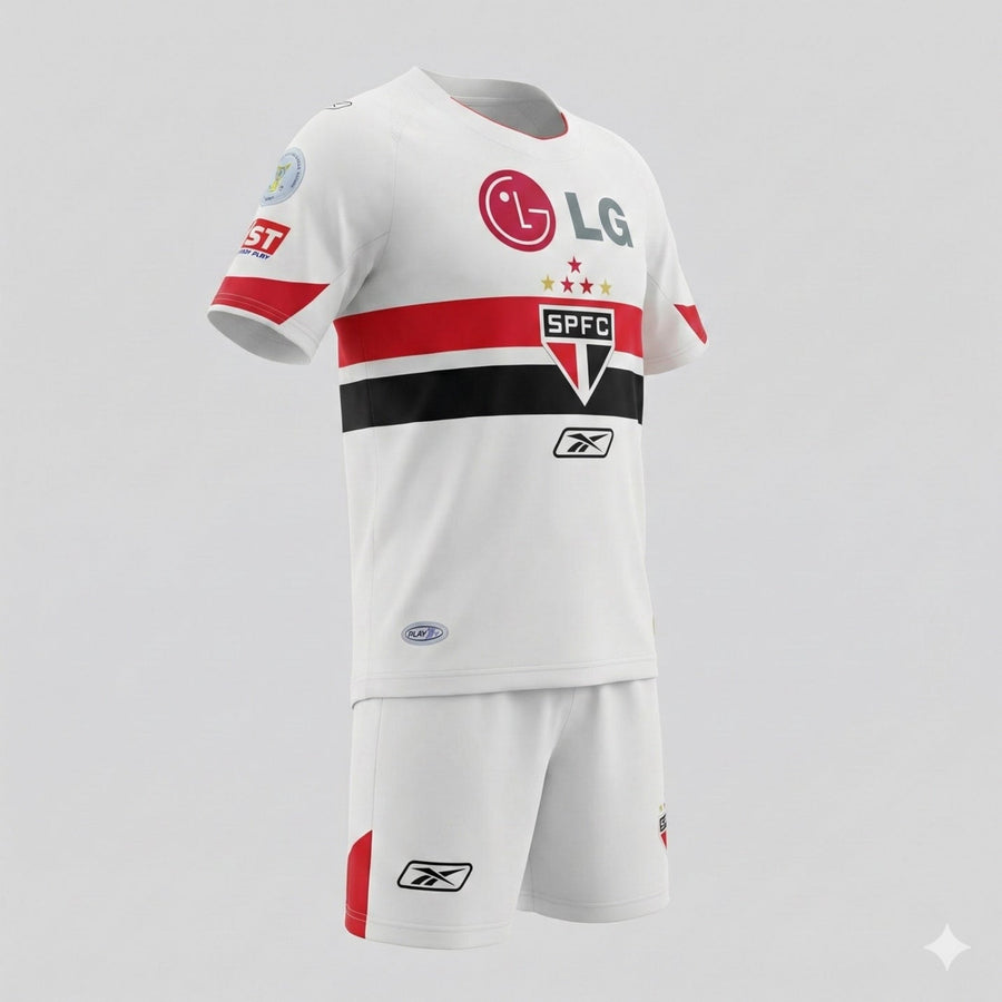 Sao Paulo Home 2007/2008 Kids Kit (New) - Size 28