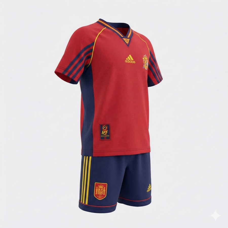Spain Home 1998 Kids Kit (Feels Like New) - Size 22