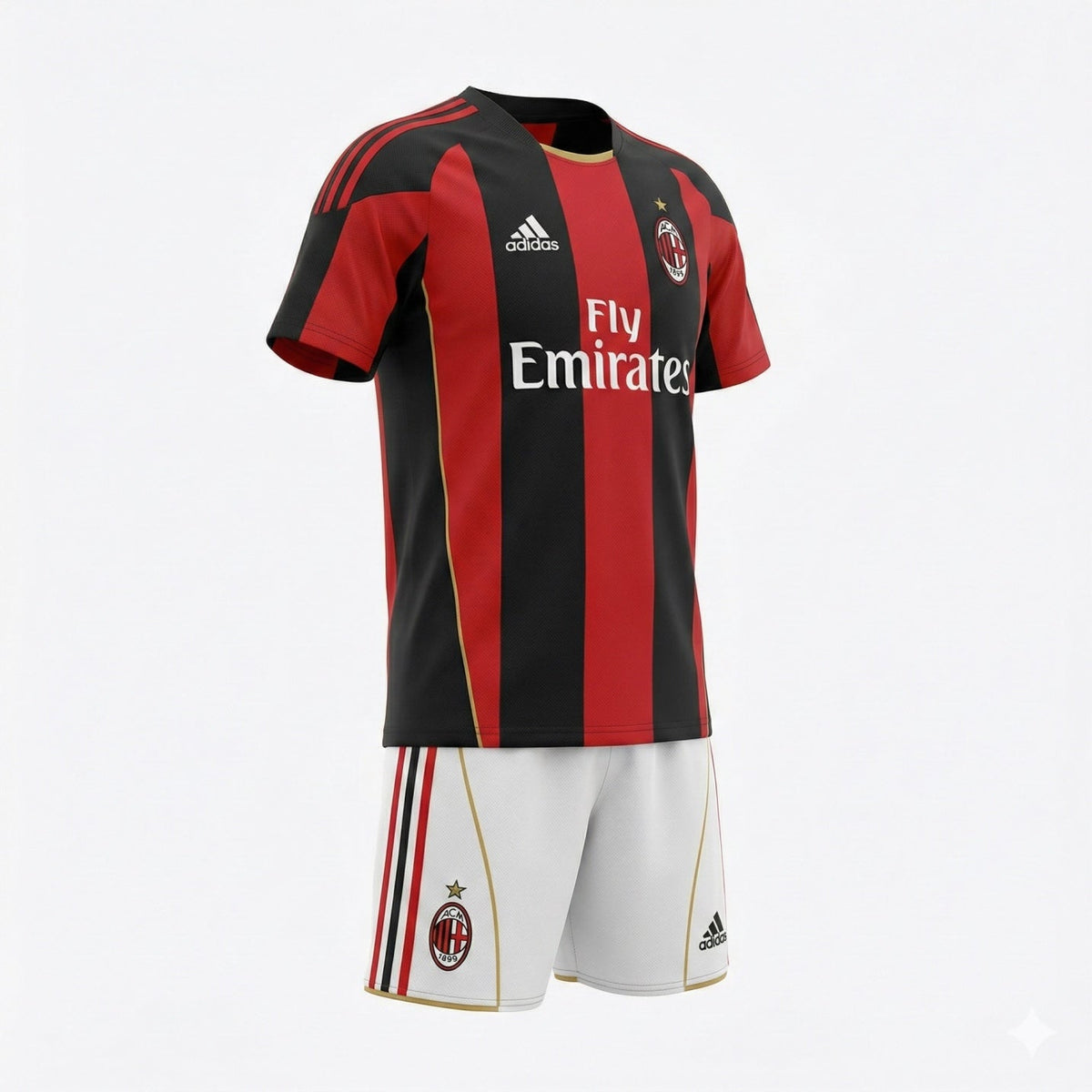 AC Milan Home 2010/2011 Kids Kit (New) - Size 20