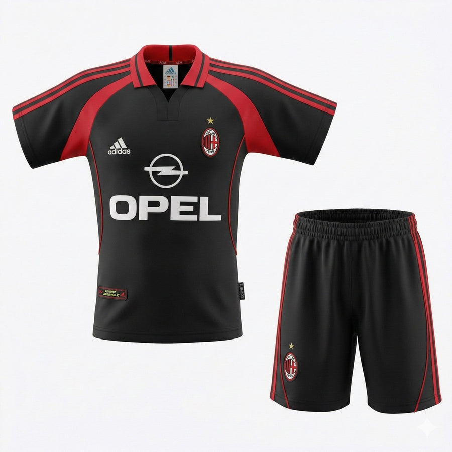 AC Milan Away 2000/2001 Kids Kit (Feels Like New) - Size 20