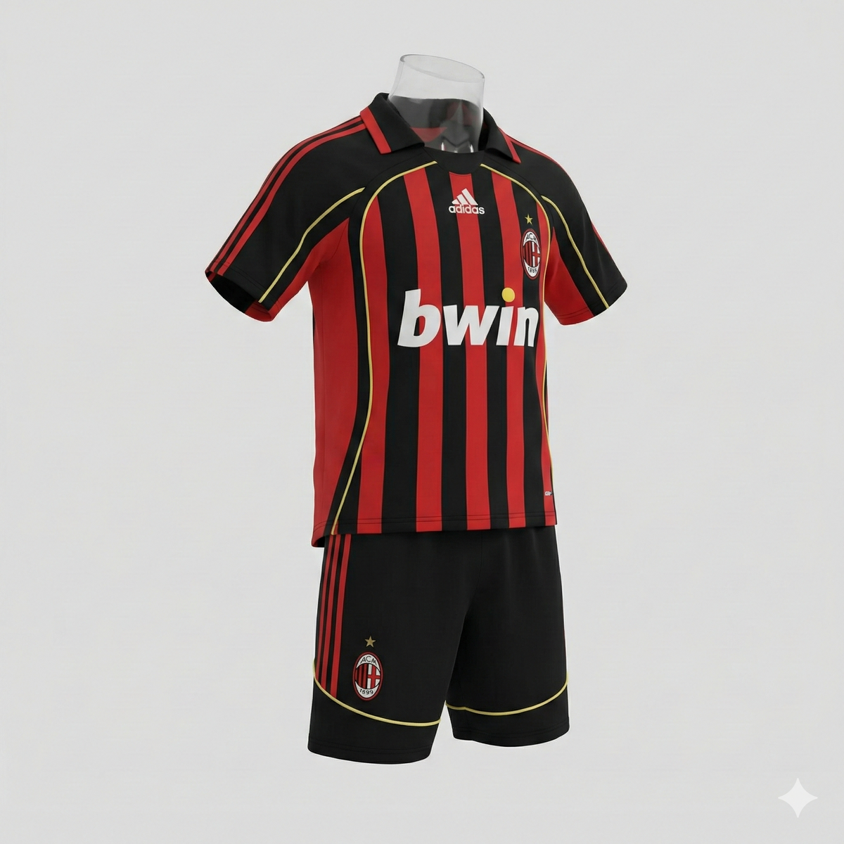 AC Milan Home 2006/2007 Kids Kit (New) - Size 28