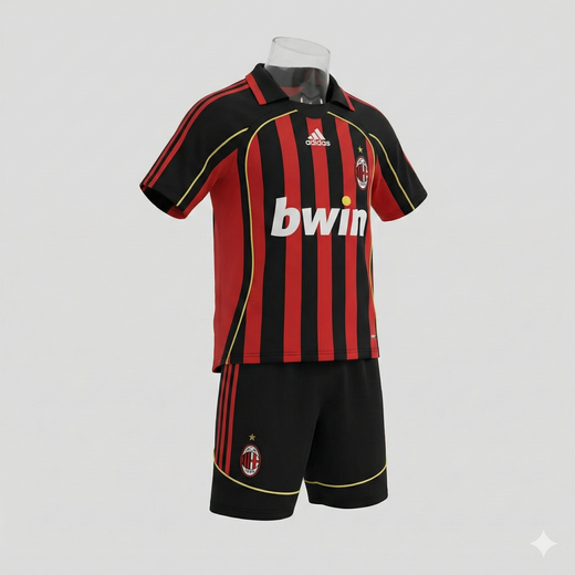 AC Milan Home 2006/2007 Kids Kit (New) - Size 28