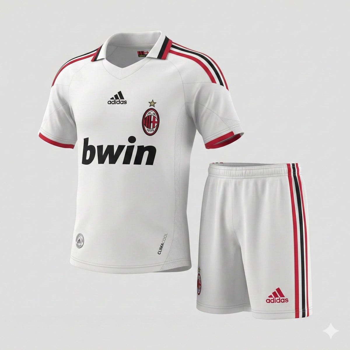 AC Milan Away 2009/2010 Kids Kit (New) - Size 20