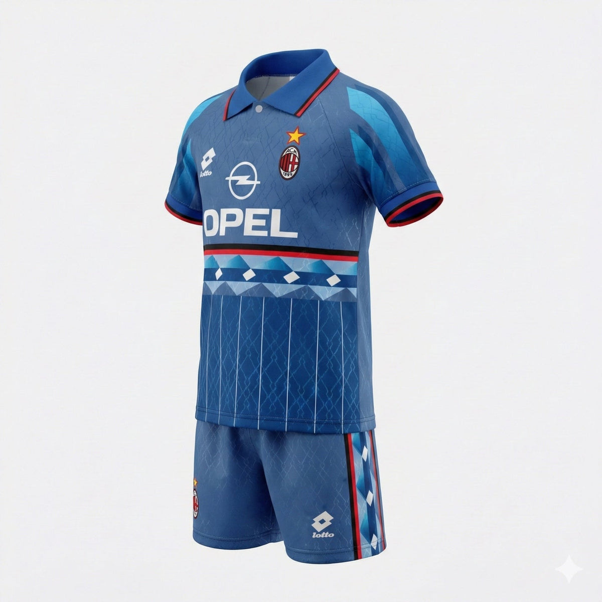 AC Milan Away 1995/1996 Kids Kit (Feels Like New) - Size 28