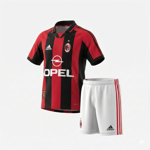 AC Milan Home 1998/1999 Kids Kit (Feels Like New) - Size 22