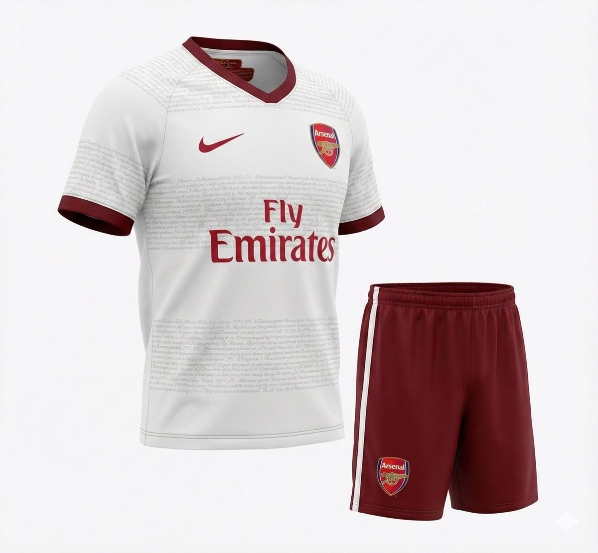 Arsenal Away 2007/2008 Kids Kit (New) - Size 28