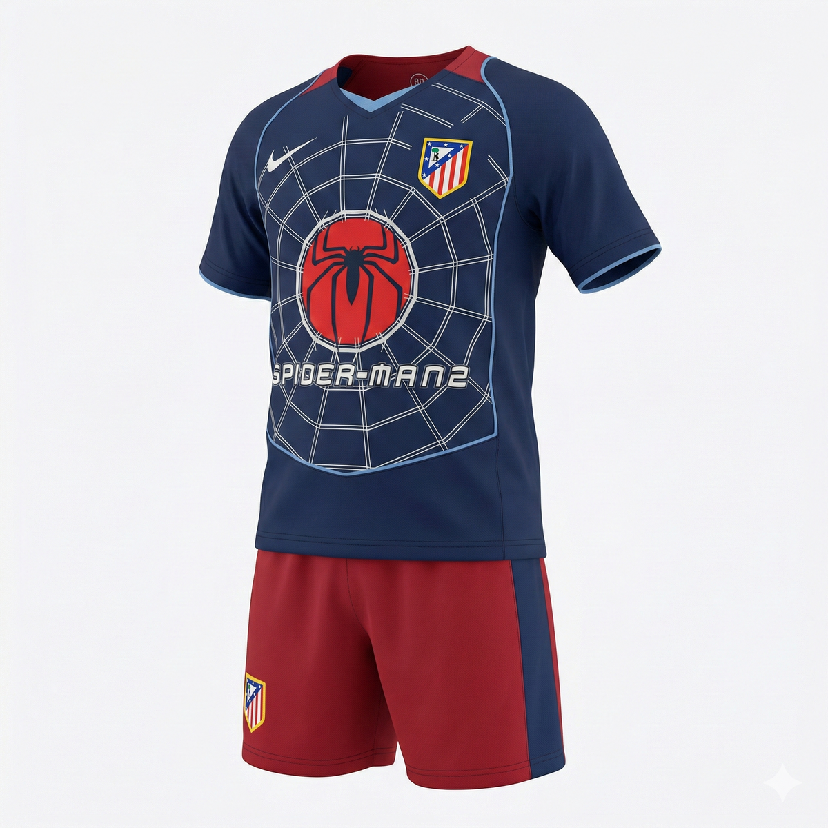 Atlético Madrid Away 2004/2005 Kids Kit (Feels Like New) - Size 26