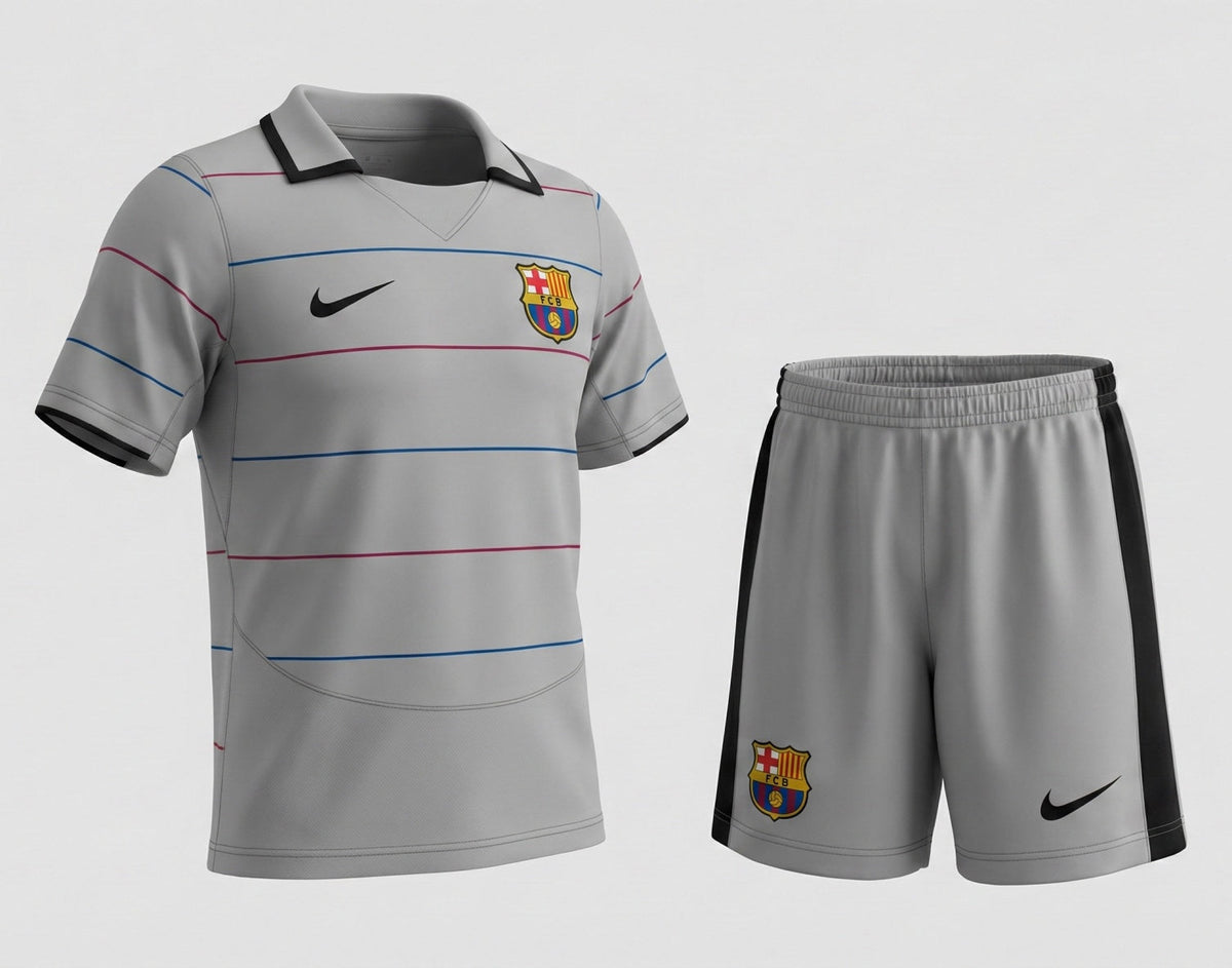 Barcelona Away 2003/2004 Kids Kit (Feels Like New) - Size 26