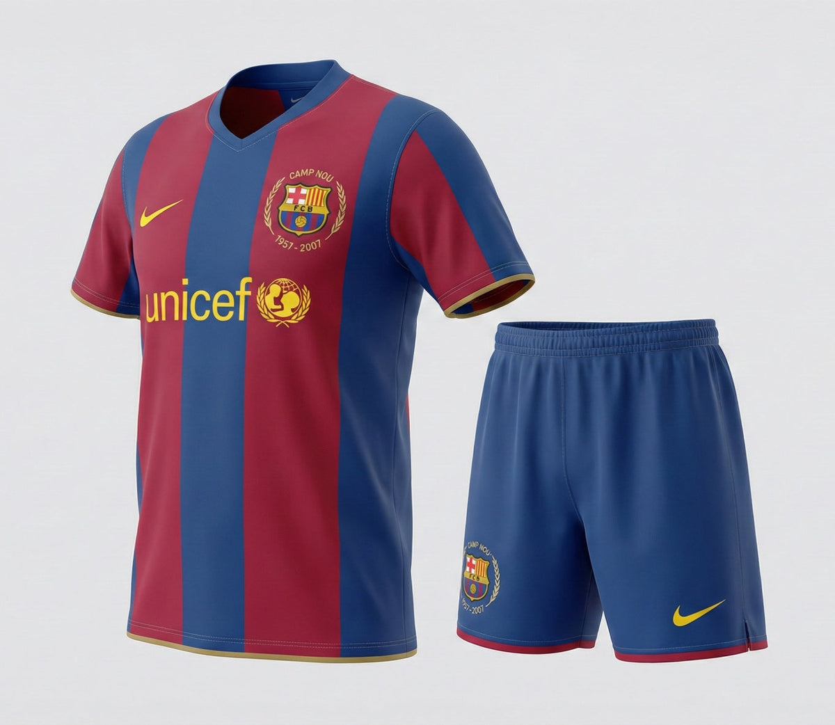 Barcelona Home 2007/2008 Kids Kit (New) - Size 26