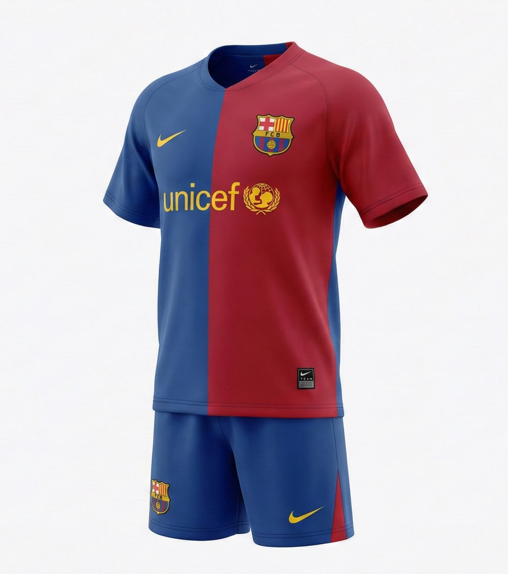 Barcelona Home 2008/2009 Kids Kit (New) - Size 26