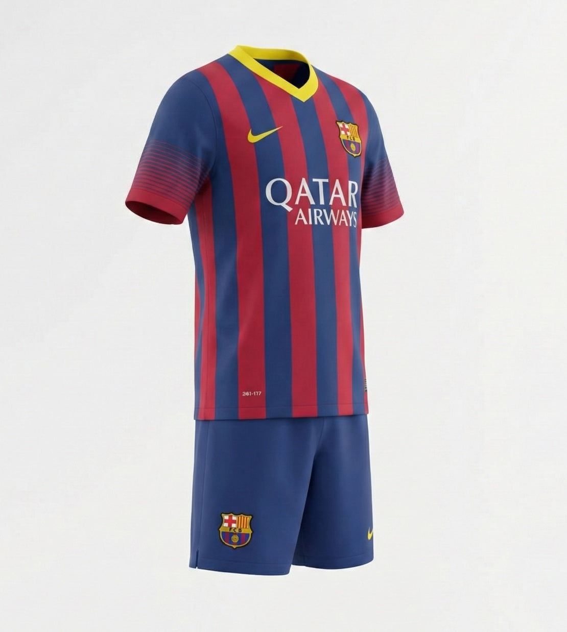 Barcelona Home 2013/2014 Kids Kit (New) - Size 24