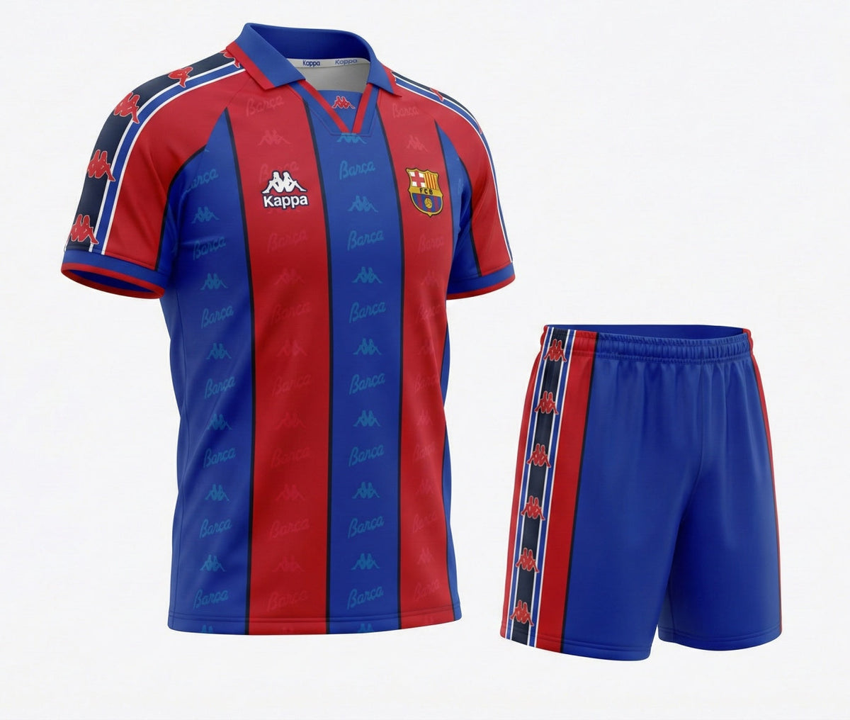 Barcelona Home 1995/1997 Kids Kit (Feels Like New) - Size 28