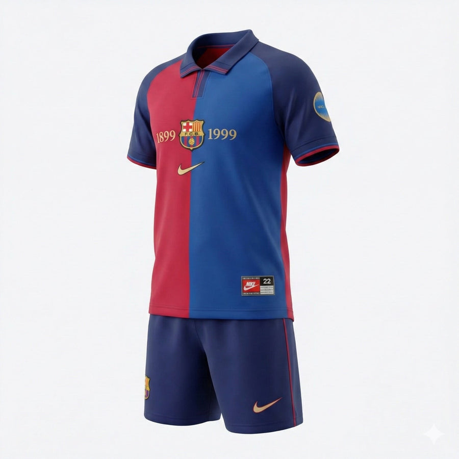 Barcelona Home 1999/2000 Kids Kit (Feels Like New) - Size 28