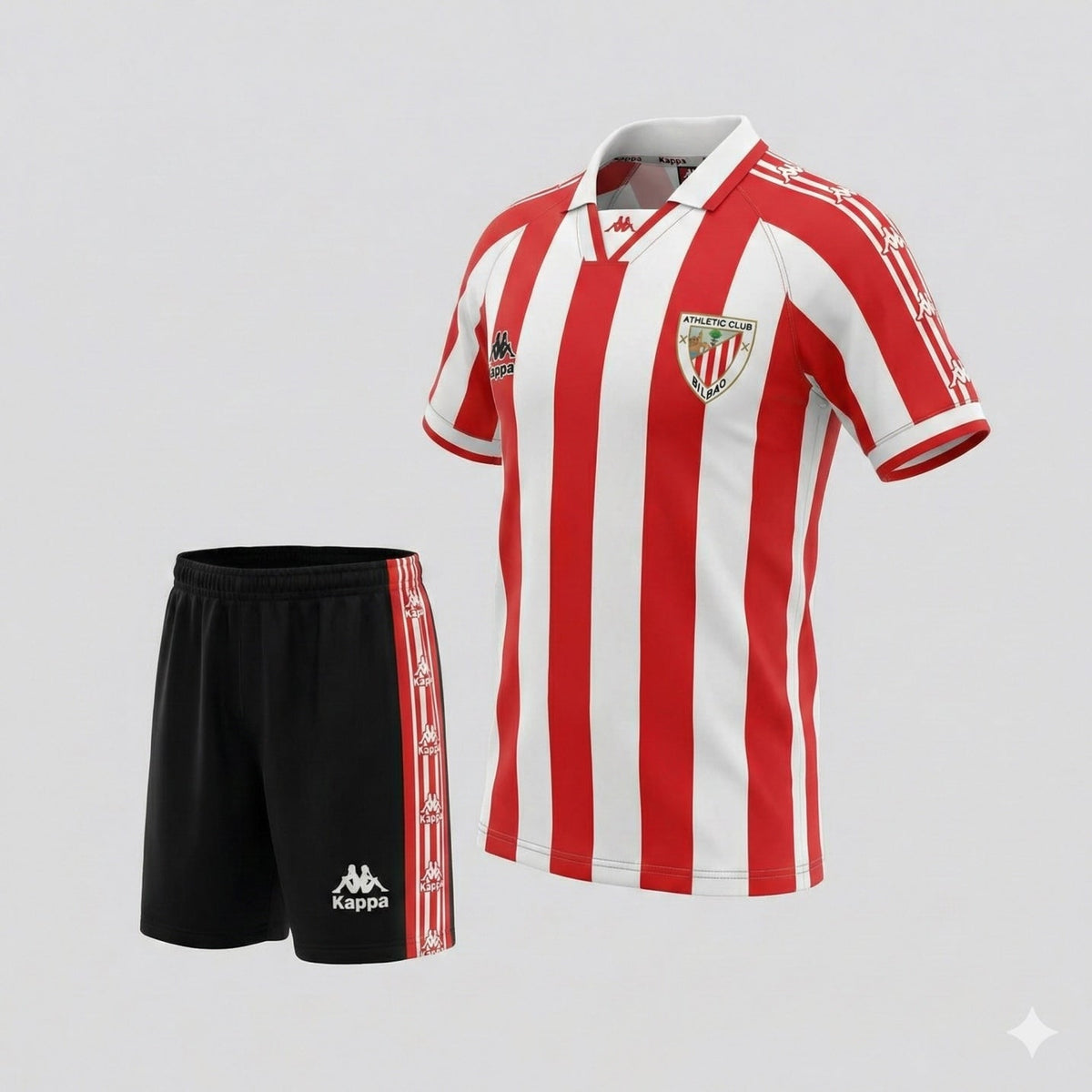 Athletic Bilbao Home 1995/1997 Kids Kit (Feels Like New) - Size 22