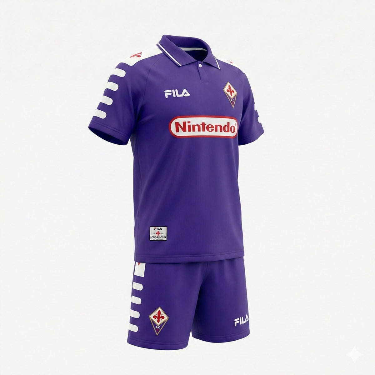 Fiorentina Home 1998/1999 Kids Kit (Feels Like New) - Size 20