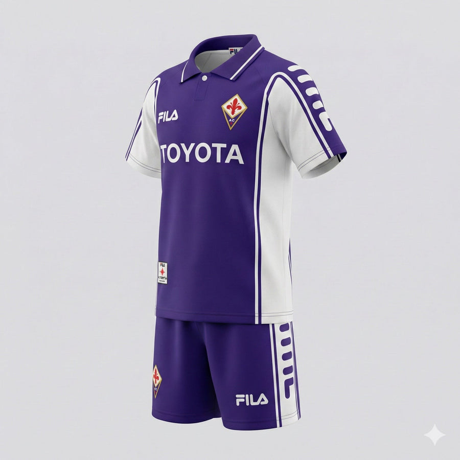 Fiorentina Home 1999/2000 Kids Kit (Feels Like New) - Size 20